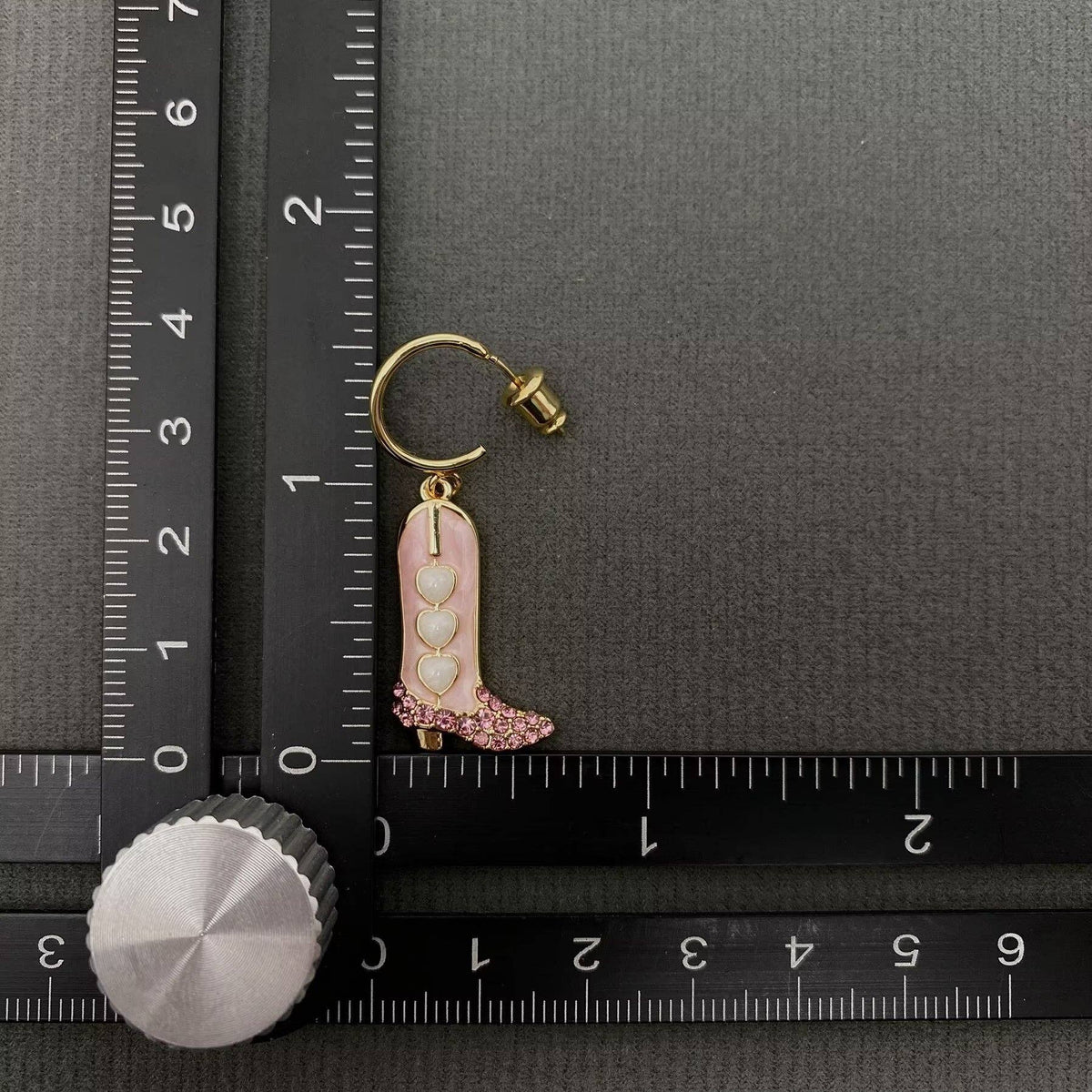Western Enamel Boot Charm Earrings