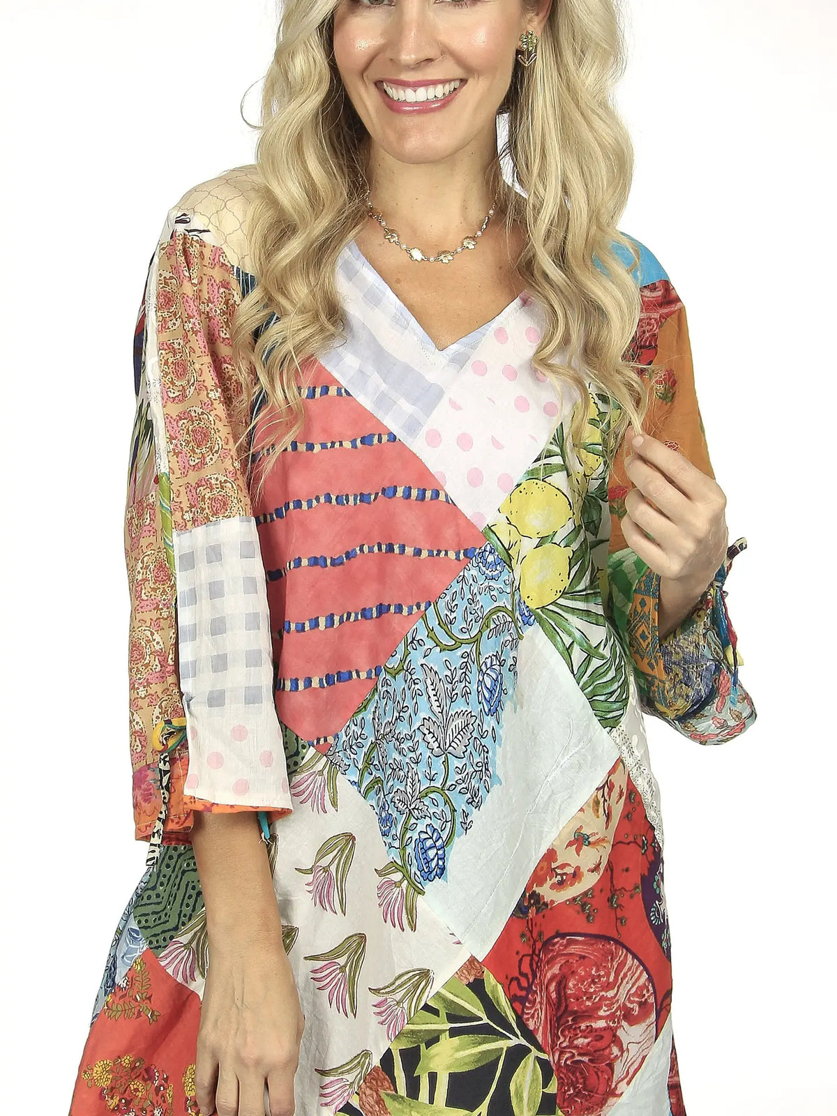 Tunic Cotton Patchwork Top