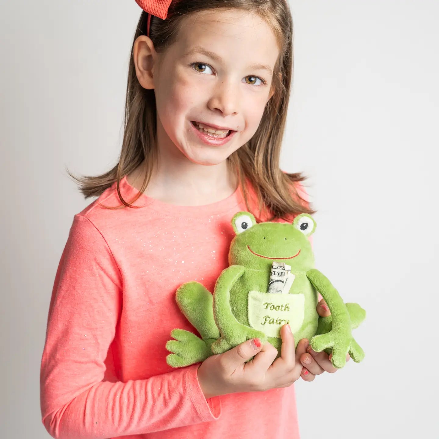 Freckles the frog Tooth Fairy Pillow