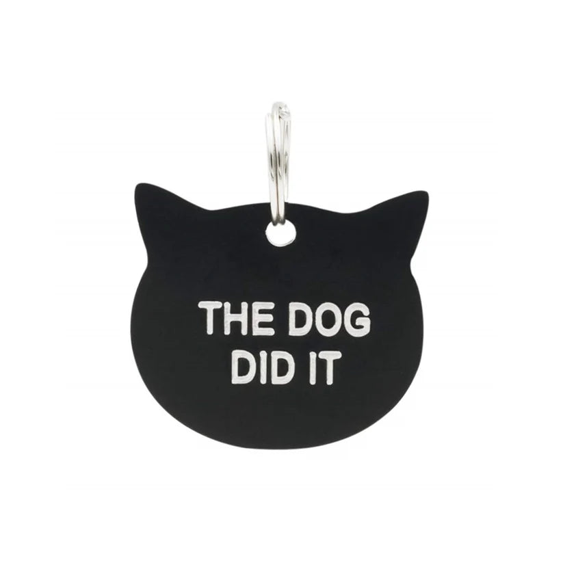 The Dog Did It Cat Tag