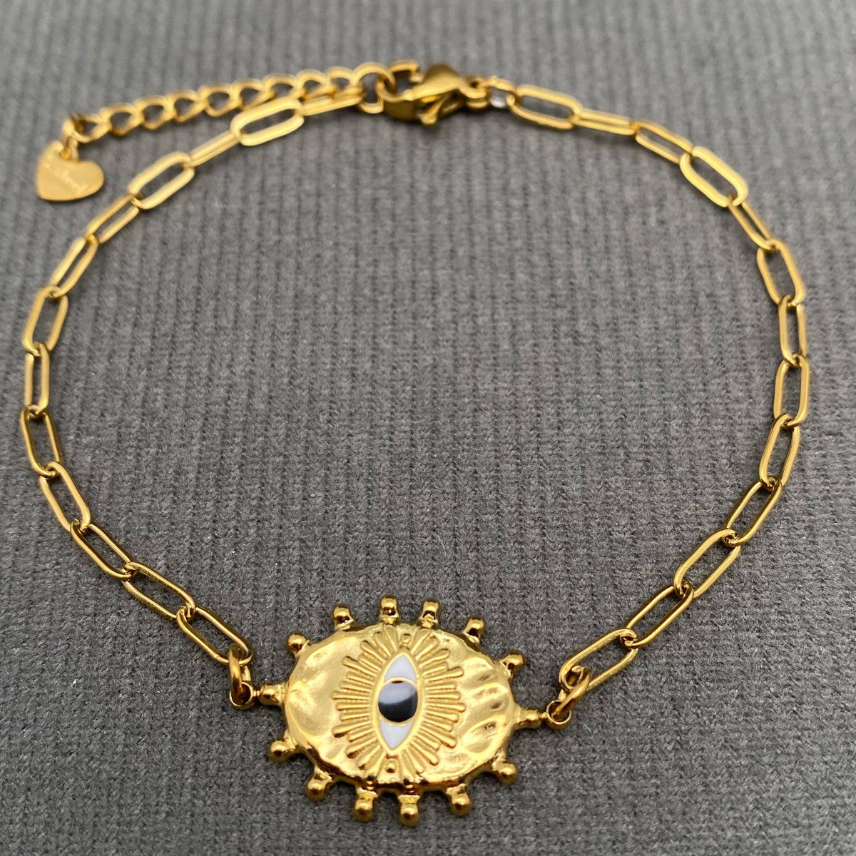 18K Gold-Plated Evil Eye Bracelet