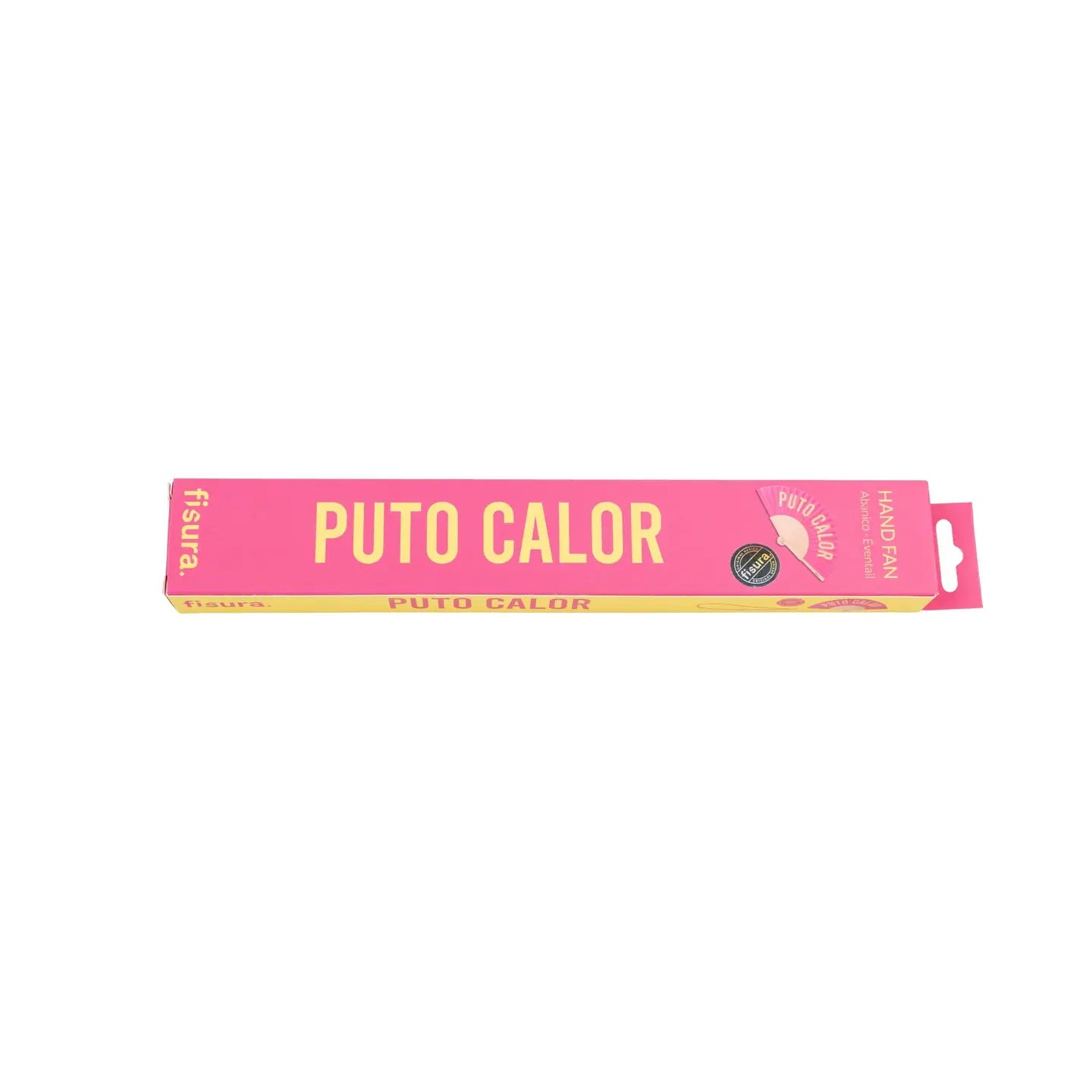 Pink and Yellow “Fucking Heat” Fan