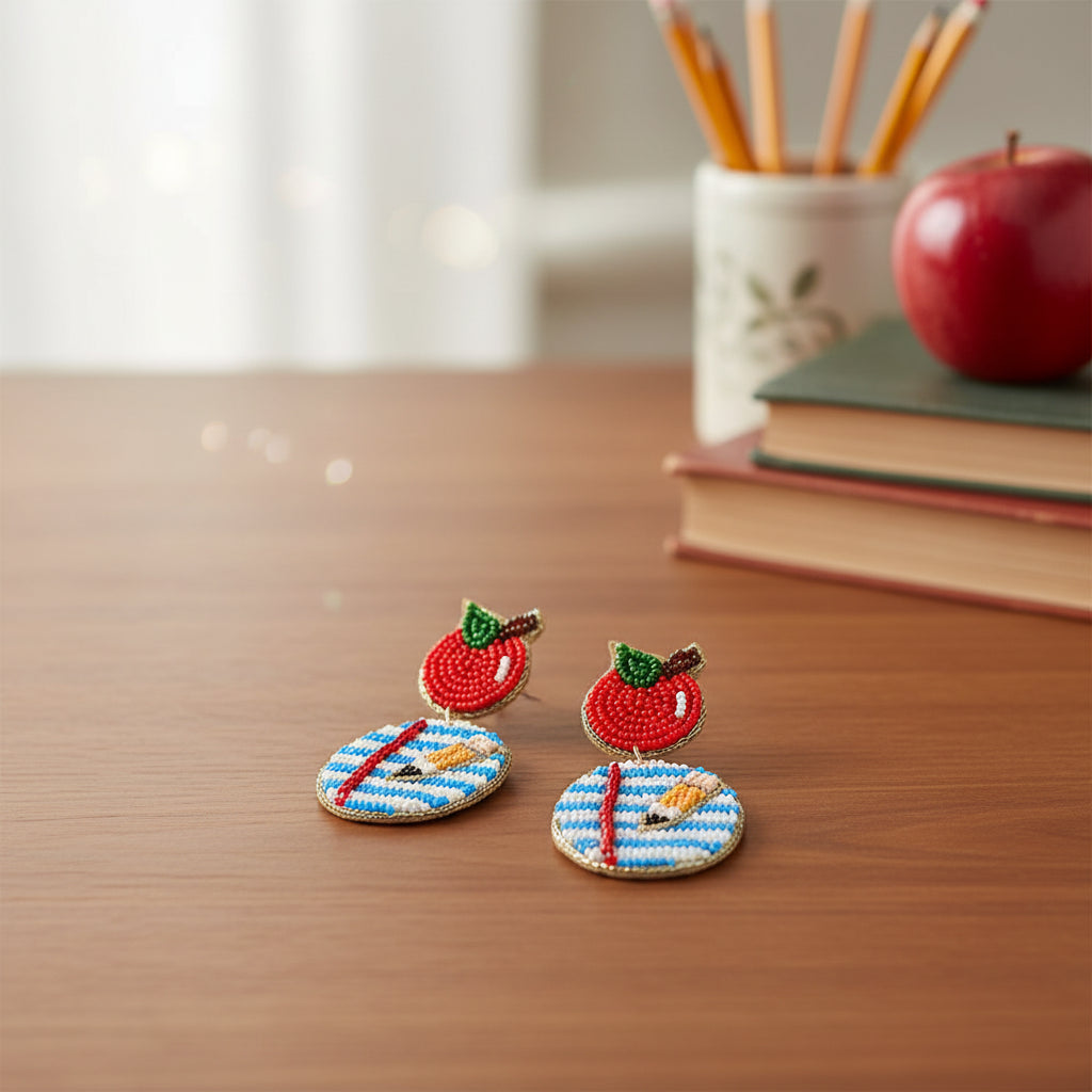Seed Bead Teacher Earrings