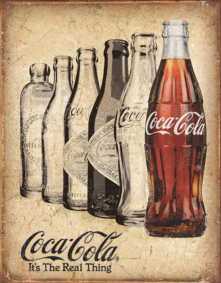 Coke The Real Thing Tin Sign