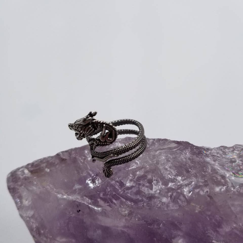 Vintage Dragon Adjustable Ring
