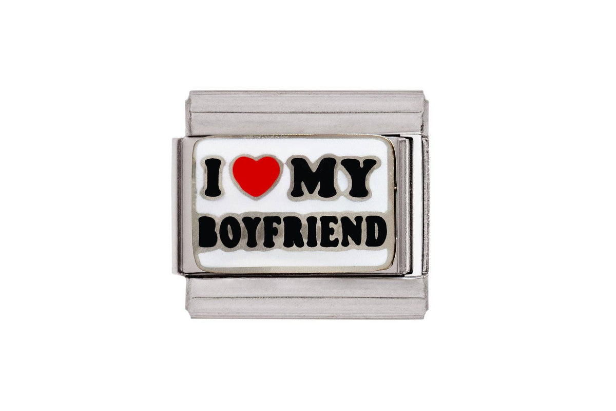 I Heart My Boyfriend Italian Charm