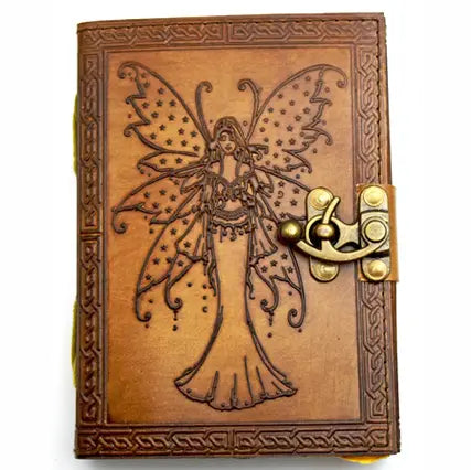 Fairy with Spotted Wings Leather Embossed Journal
