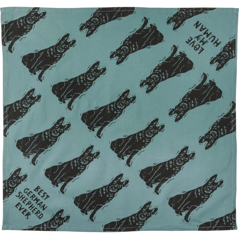 Shepherd/Love My Human Large Pet Bandana
