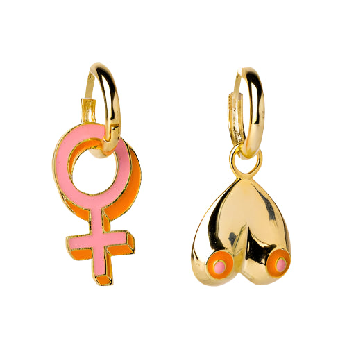 Feminist Female Hoop Earrings