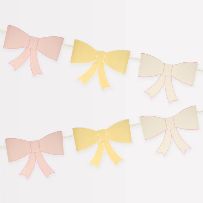 3D Paper Bow Garland
