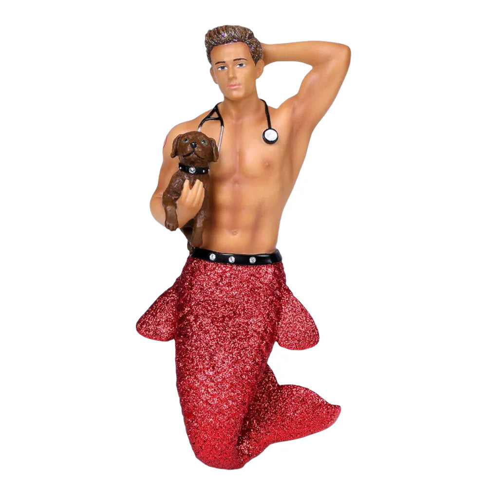 Dr. Pet-A-Vet Mermen Ornament