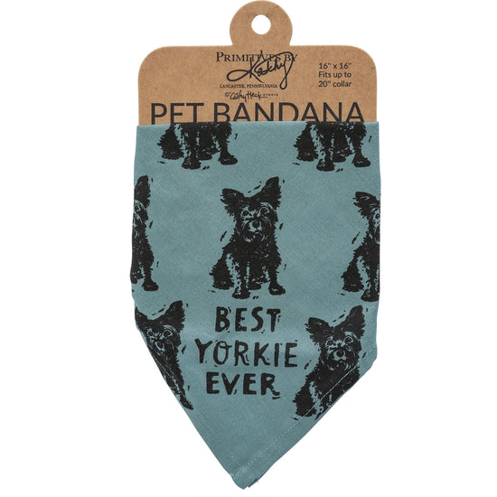 Yorkie/Love My Human Small Pet Bandana