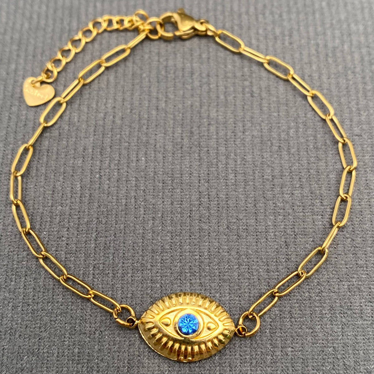 18K Gold-Plated Evil Eye Bracelet