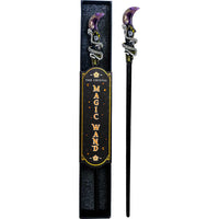 Amethyst Moon & Snake Magic Wand w/ Gift Box