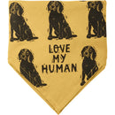 Beagle/Love My Human Large Pet Bandana