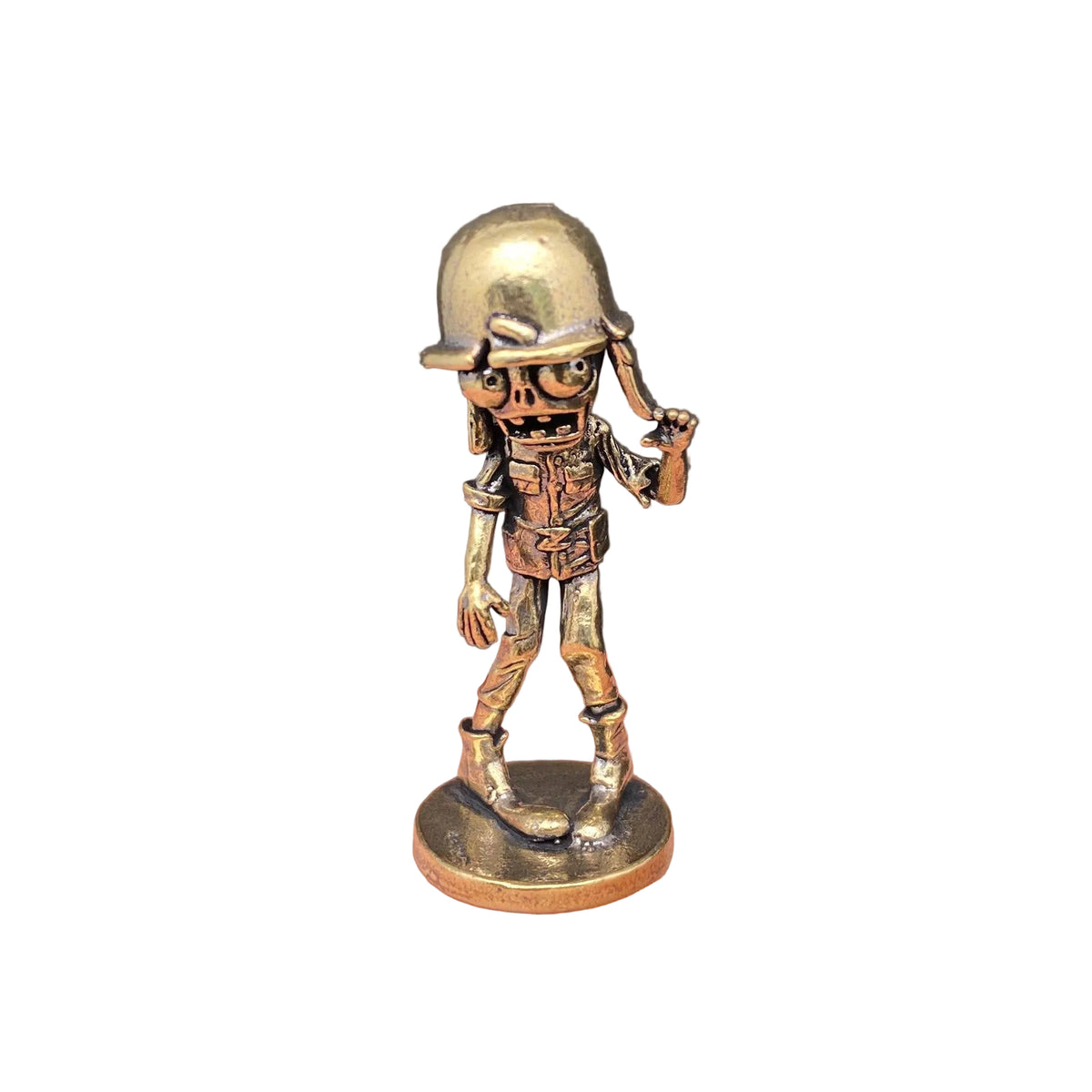 Brass Zombie Soldier Crafts Decoration Desktop Ornaments