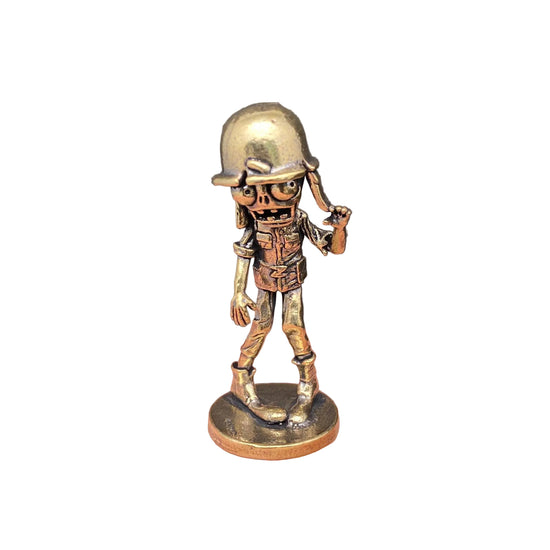 Brass Zombie Soldier Crafts Decoration Desktop Ornaments