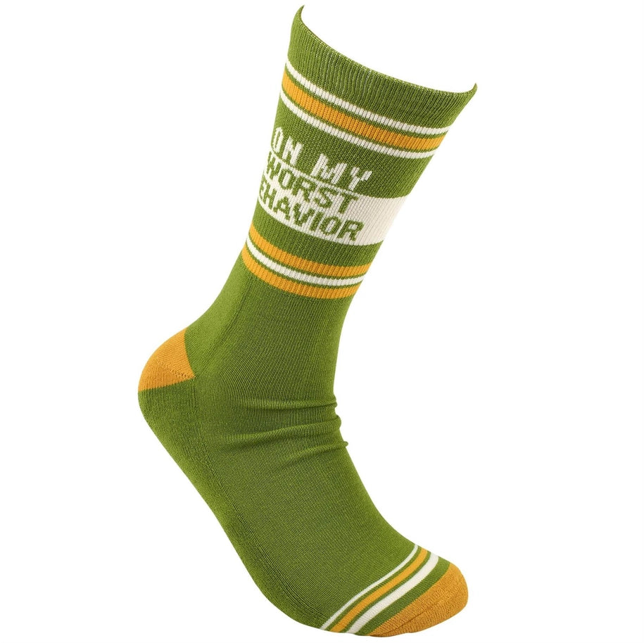 On My Worst Behavior Socks