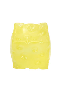 Cheese Cube Thick Maltose Clear Filled Squishy Toy