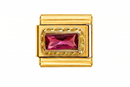 Pink Gem Italian Charm