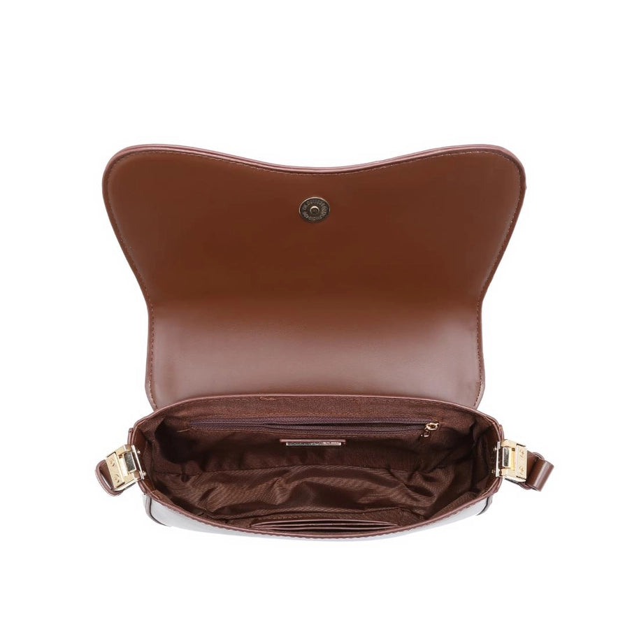 Wave Front Baguette Shoulder Bag