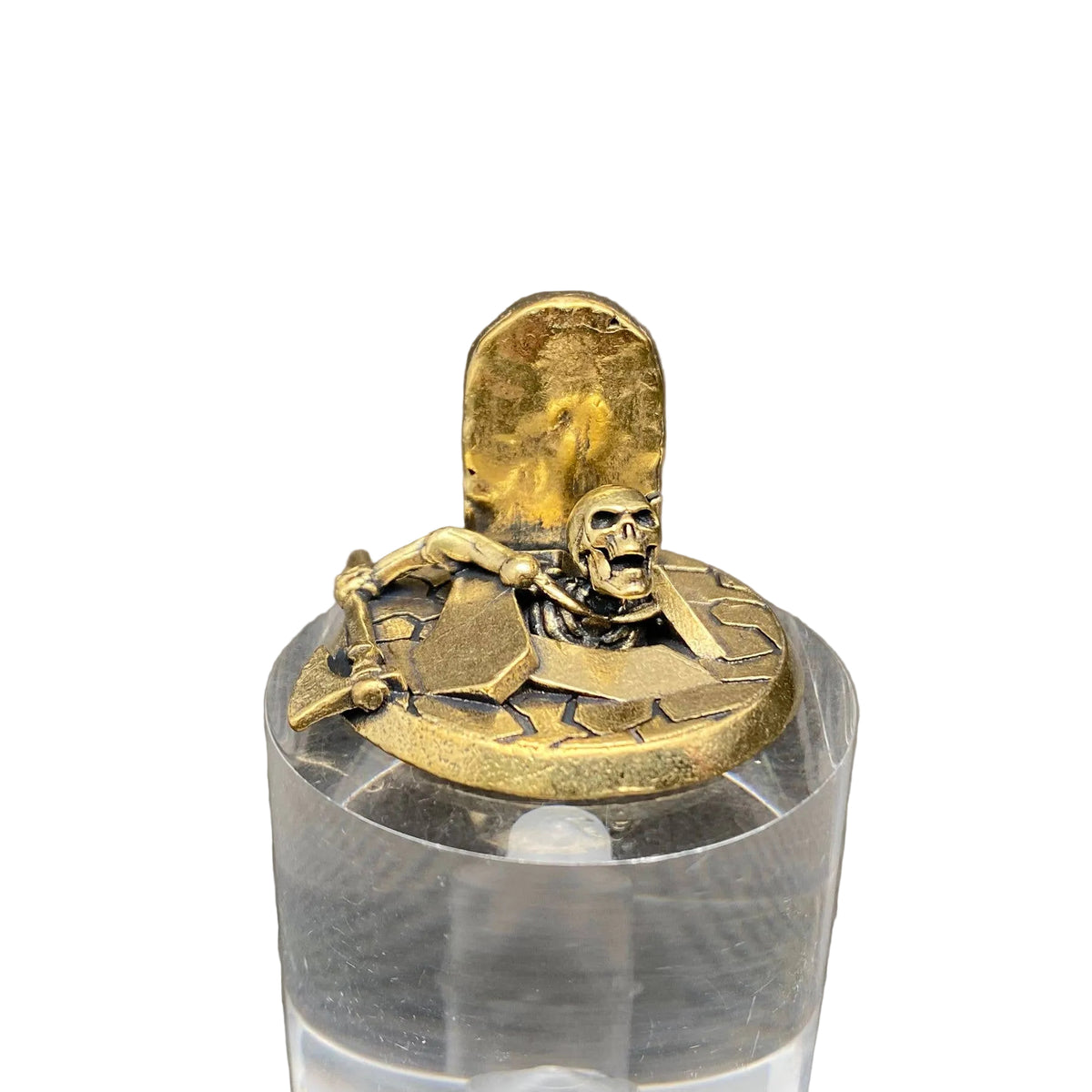 Skeleton In The Tomb Brass Crafts Decoration Desktop Ornaments