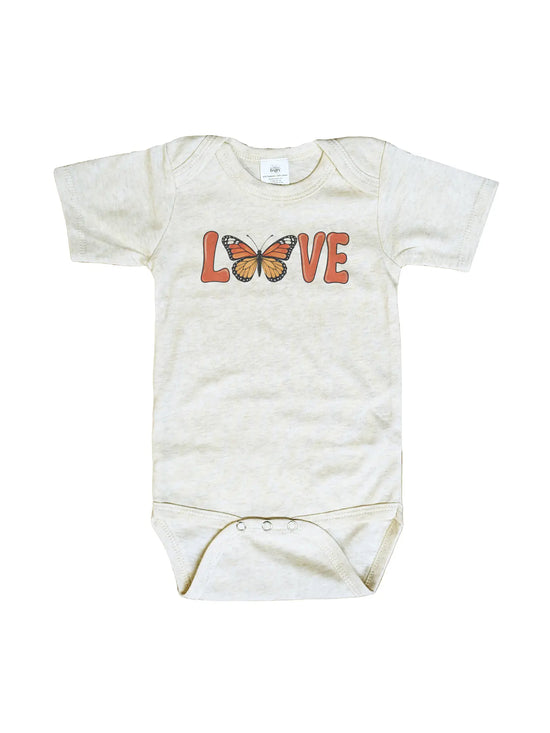 Love Is Like A Butterfly Monarch Onesie