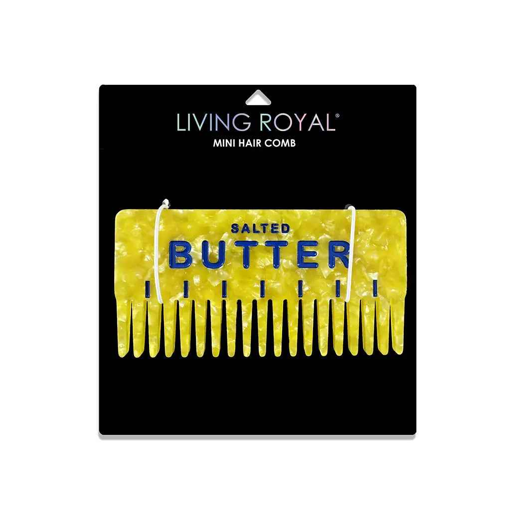 Wide-Tooth Mini Hair Comb Butter Stick