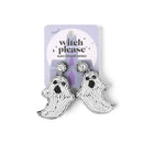 Halloween Witch Please Beaded Statement Earrings