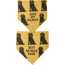 Beagle/Love My Human Large Pet Bandana
