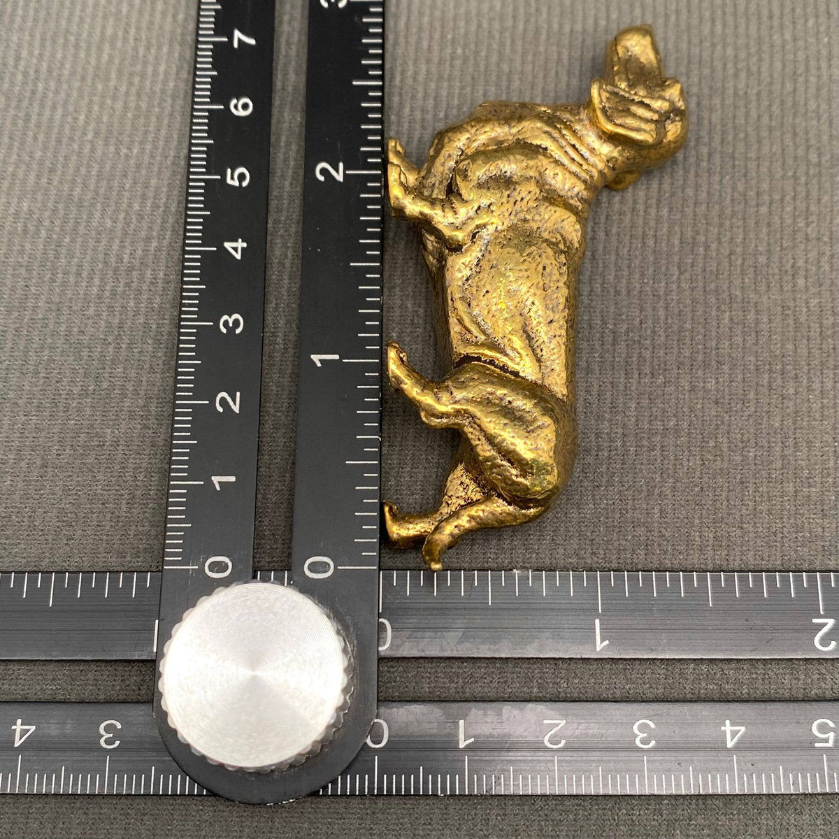 Brass Dachshund Desktop Ornament