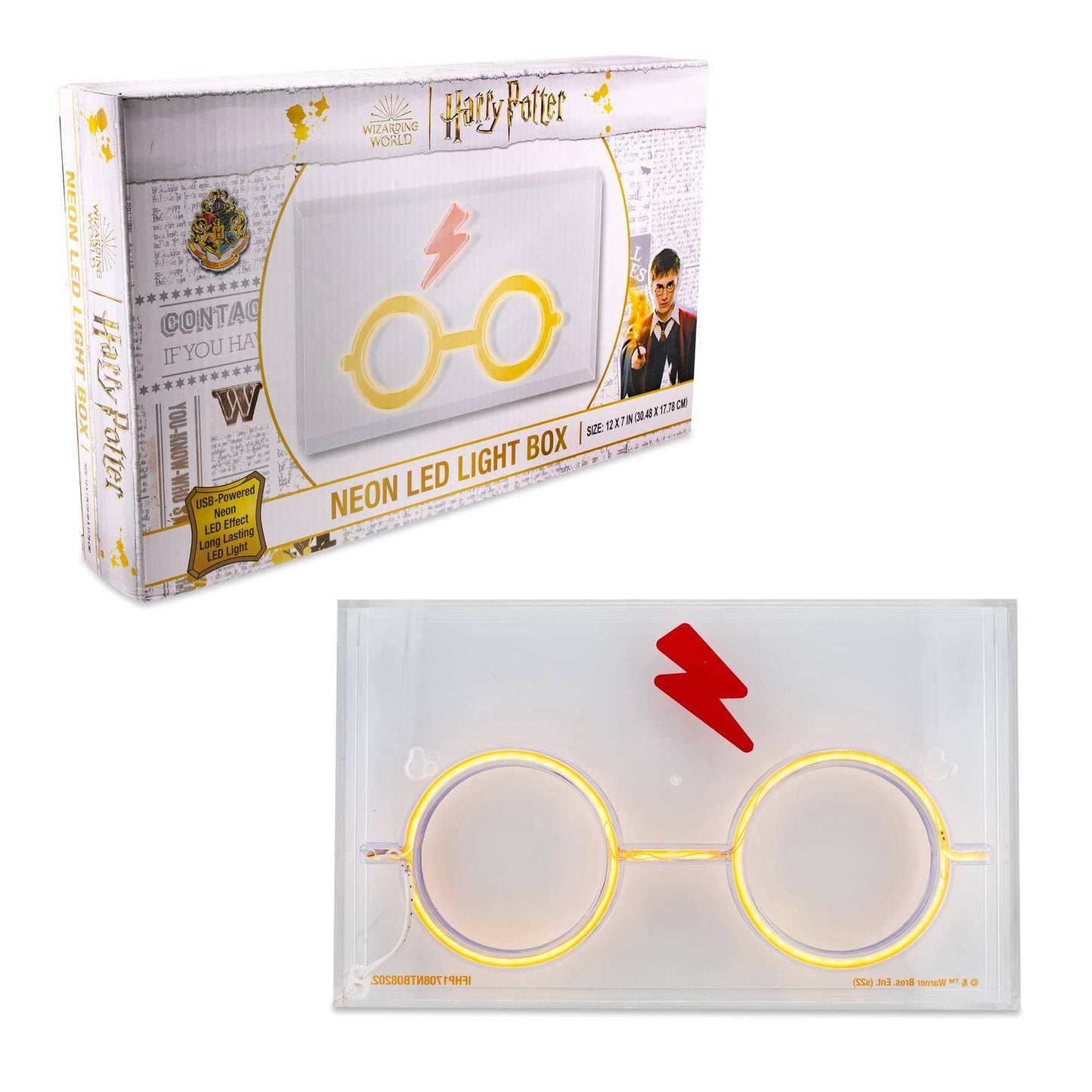 Harry Potter Scar and Glasses Neon Light Box