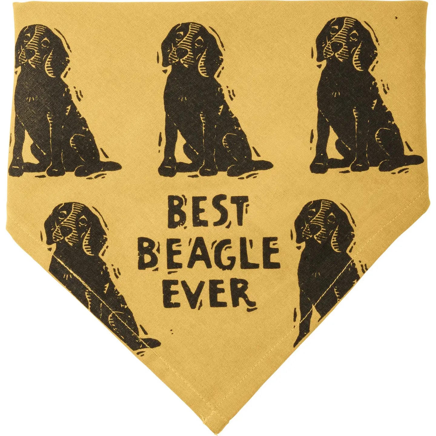 Beagle/Love My Human Large Pet Bandana