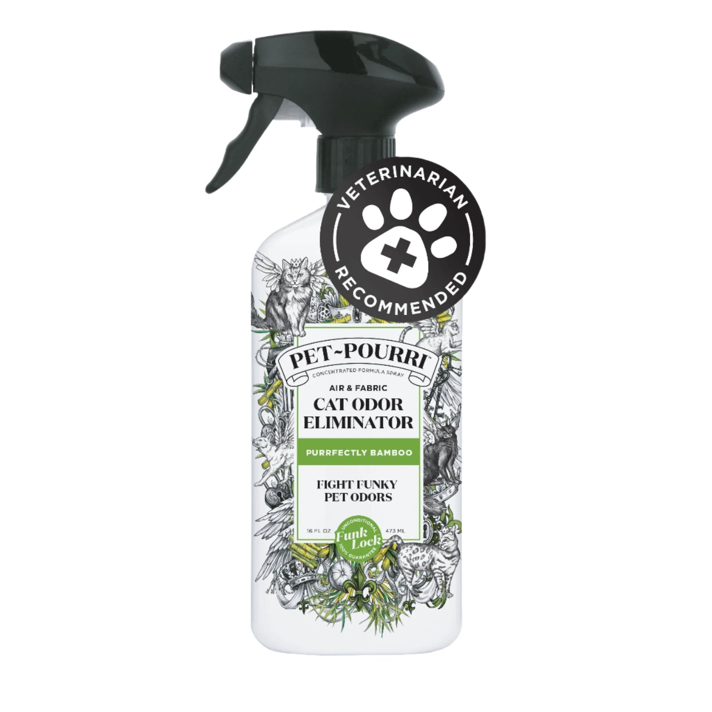 Pet-Pourri Cat Purrfectly Bamboo Air+Fabric Refresher 16oz