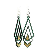 Chevron Deco Wooden Earrings