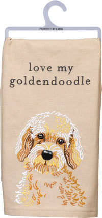 Love My Goldendoodle Kitchen Towel
