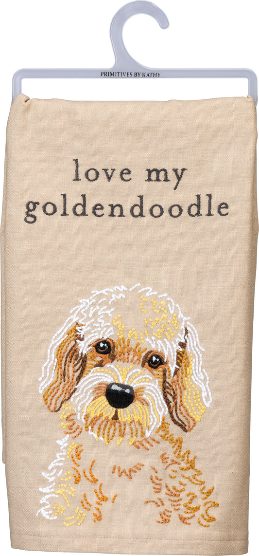 Love My Goldendoodle Kitchen Towel
