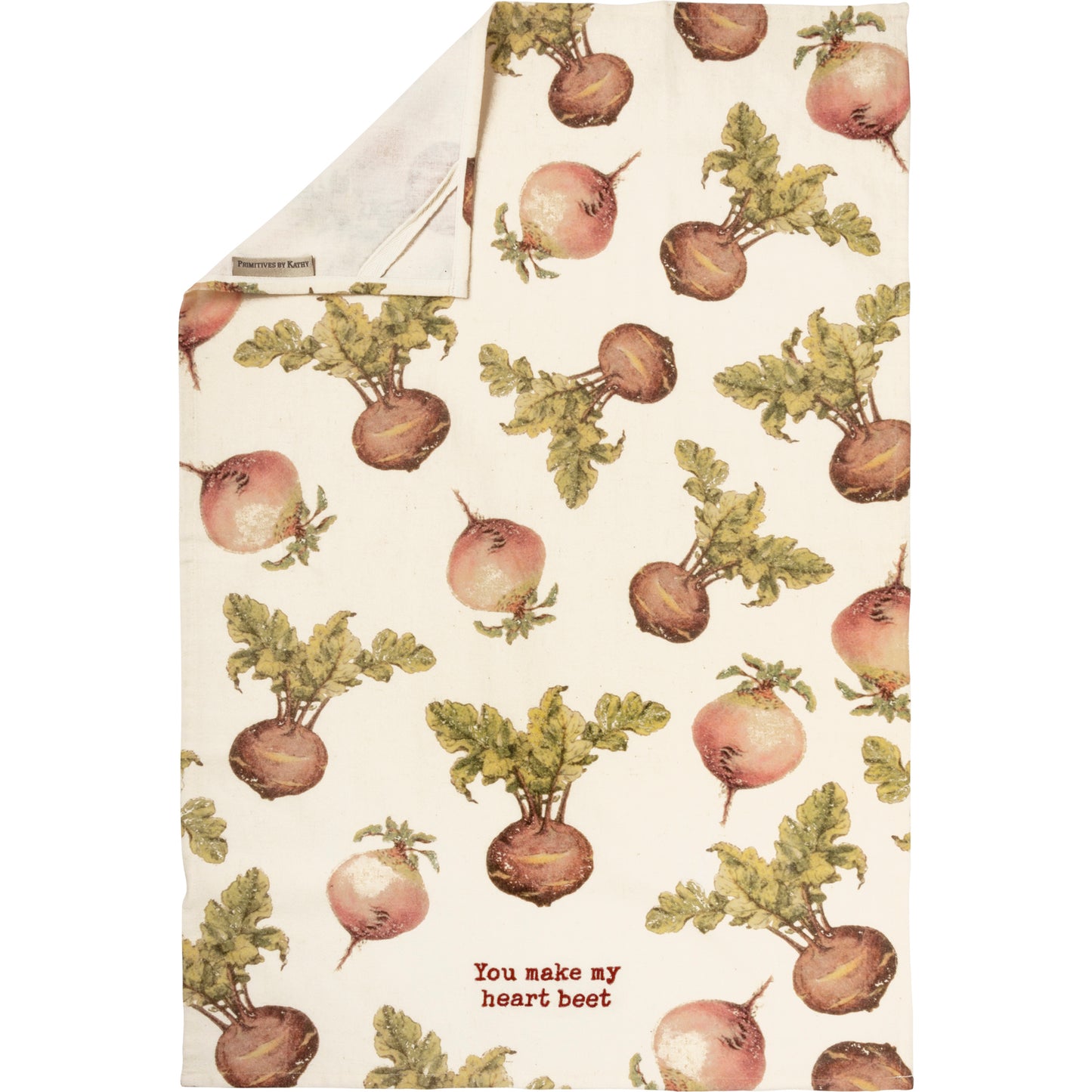 You Make My Heart Beet Kitchen Towel