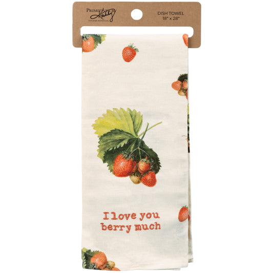 I Love You Berry Much Kitchen Towel