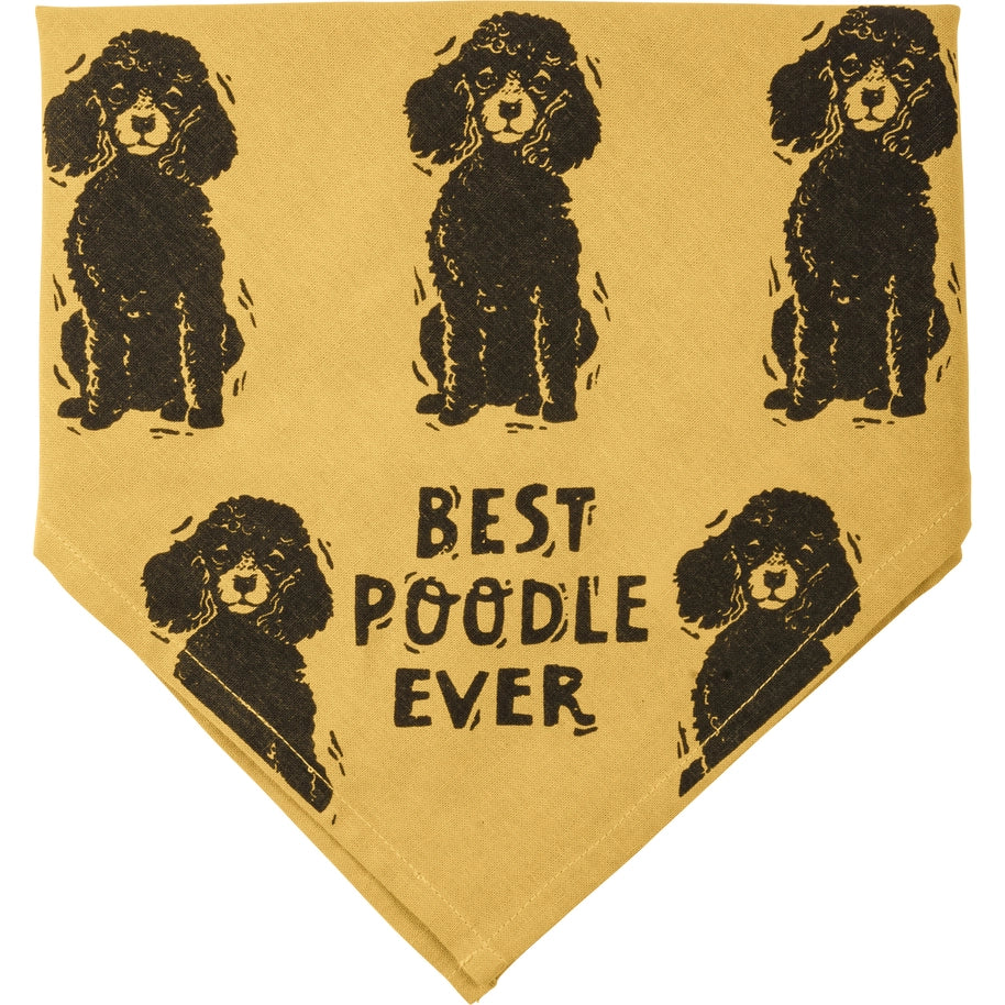 Poodle/Love My Human Large Pet Bandana