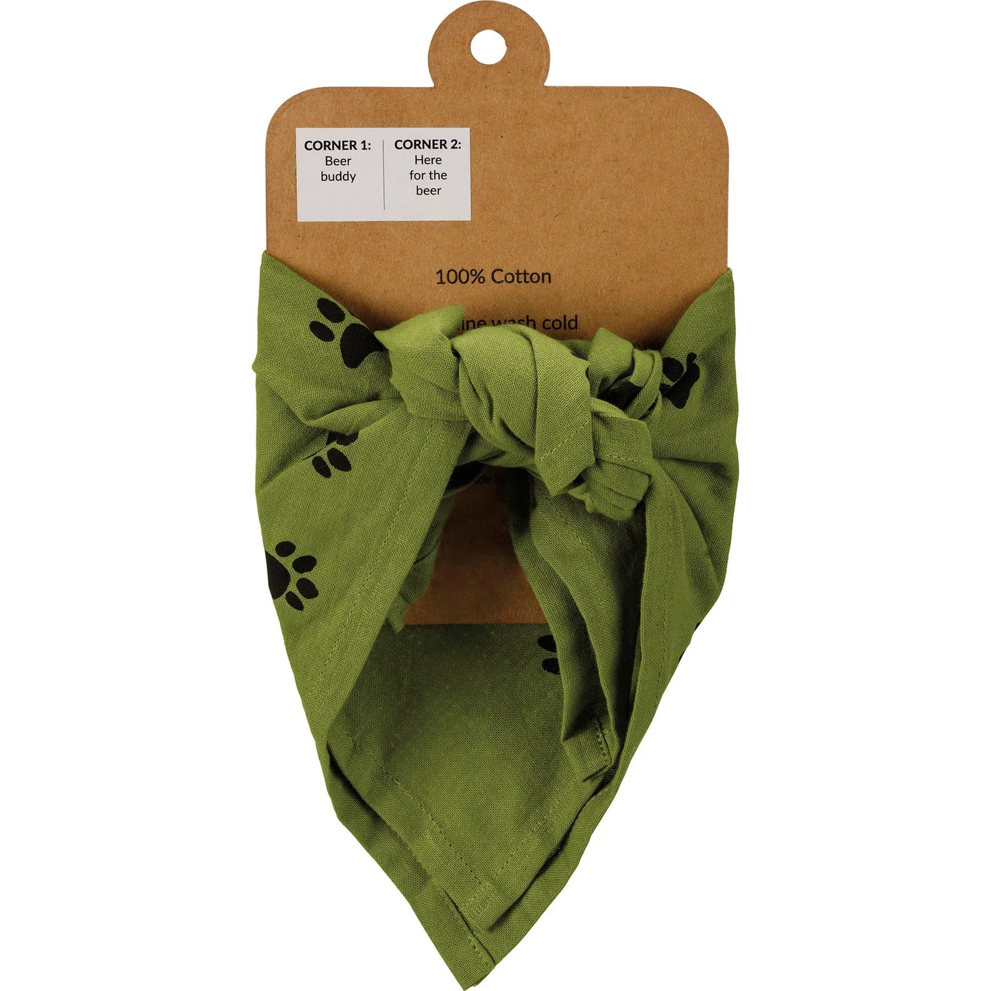Here/Beer Buddy Large Pet Bandana