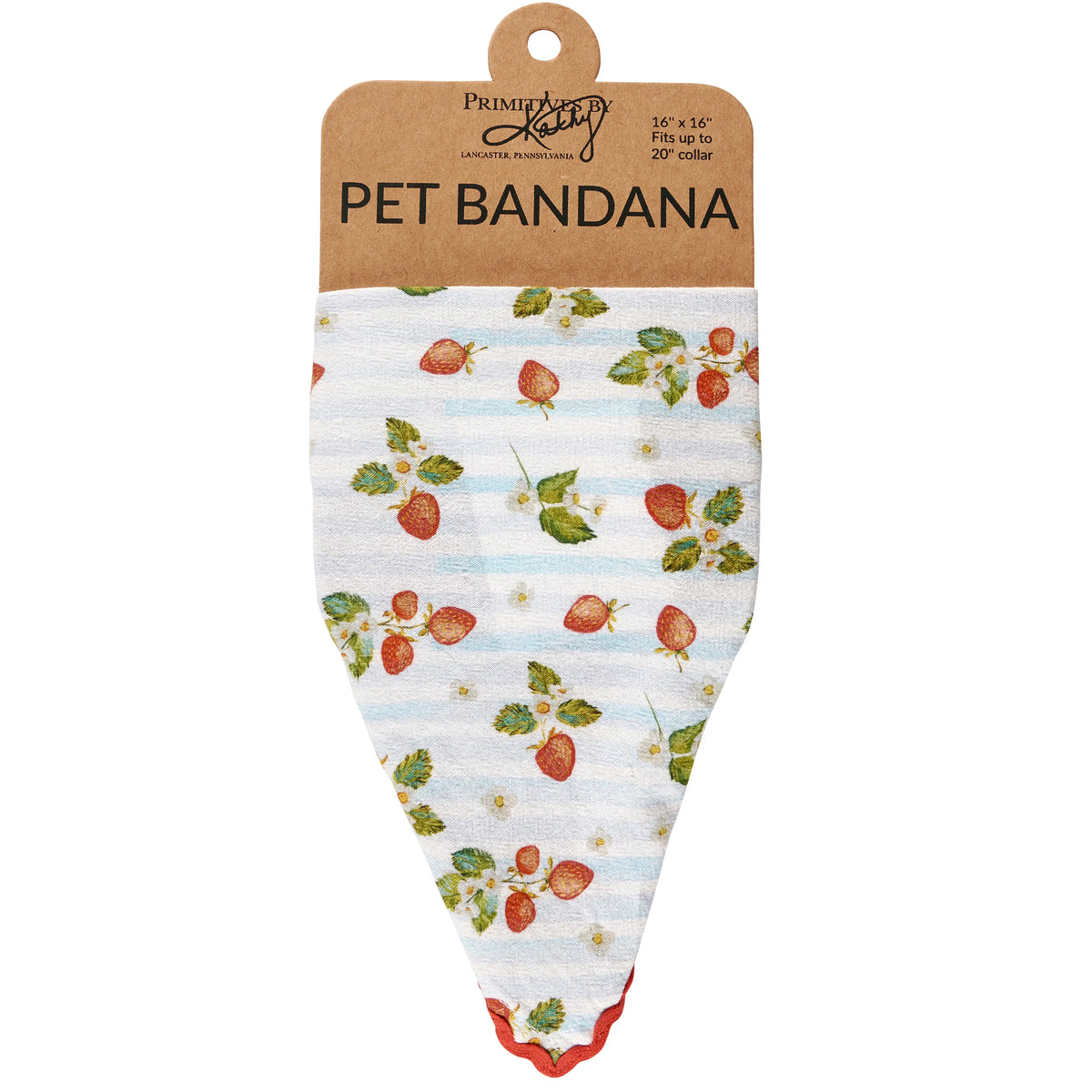 Strawberry Small Pet Bandana