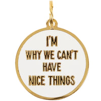 Nice Things Collar Charm