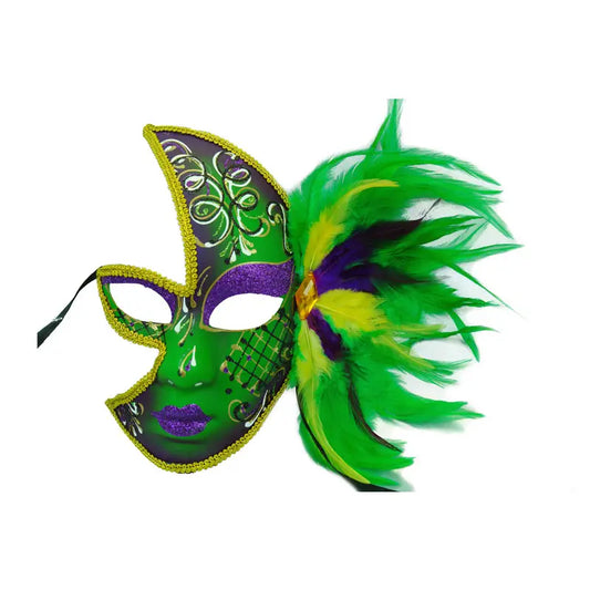 Mardi Gras Feather Mask