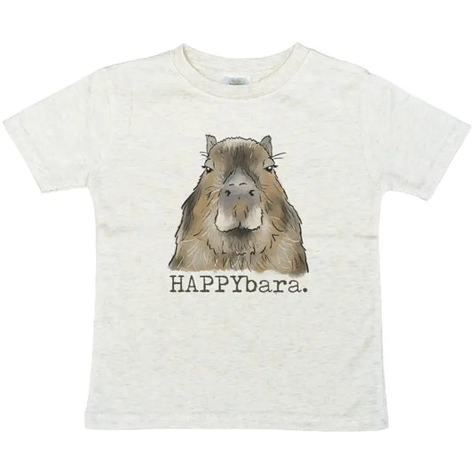 "Happybara" Quirky Capybara Kids Tee