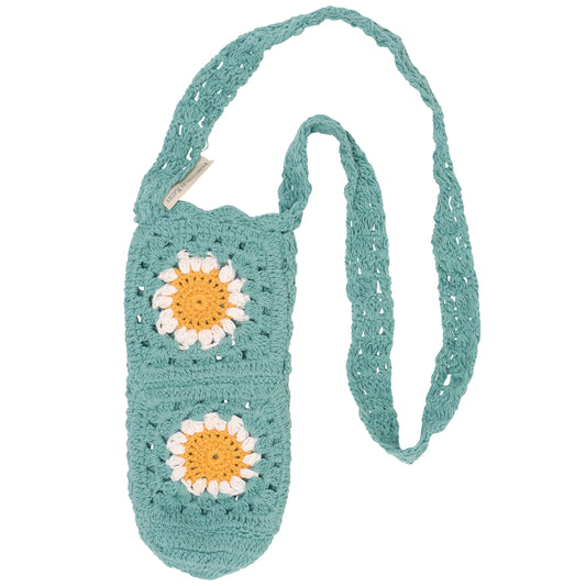 Daisies Crocheted Bottle Holder