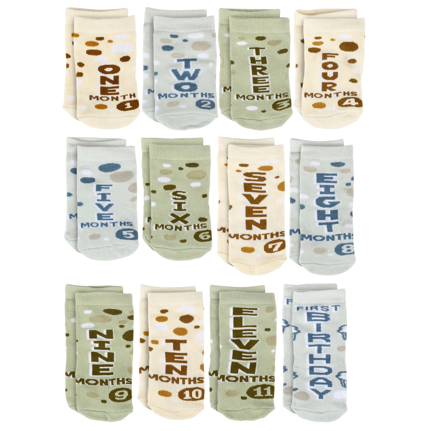 Milestone Baby Sock Set