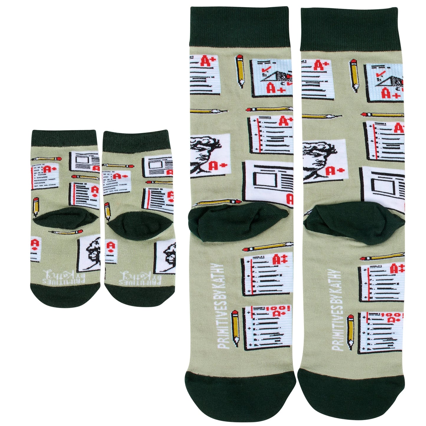 Parent/Future A+ Student Baby & Me Sock Set