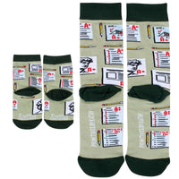 Parent/Future A+ Student Baby & Me Sock Set