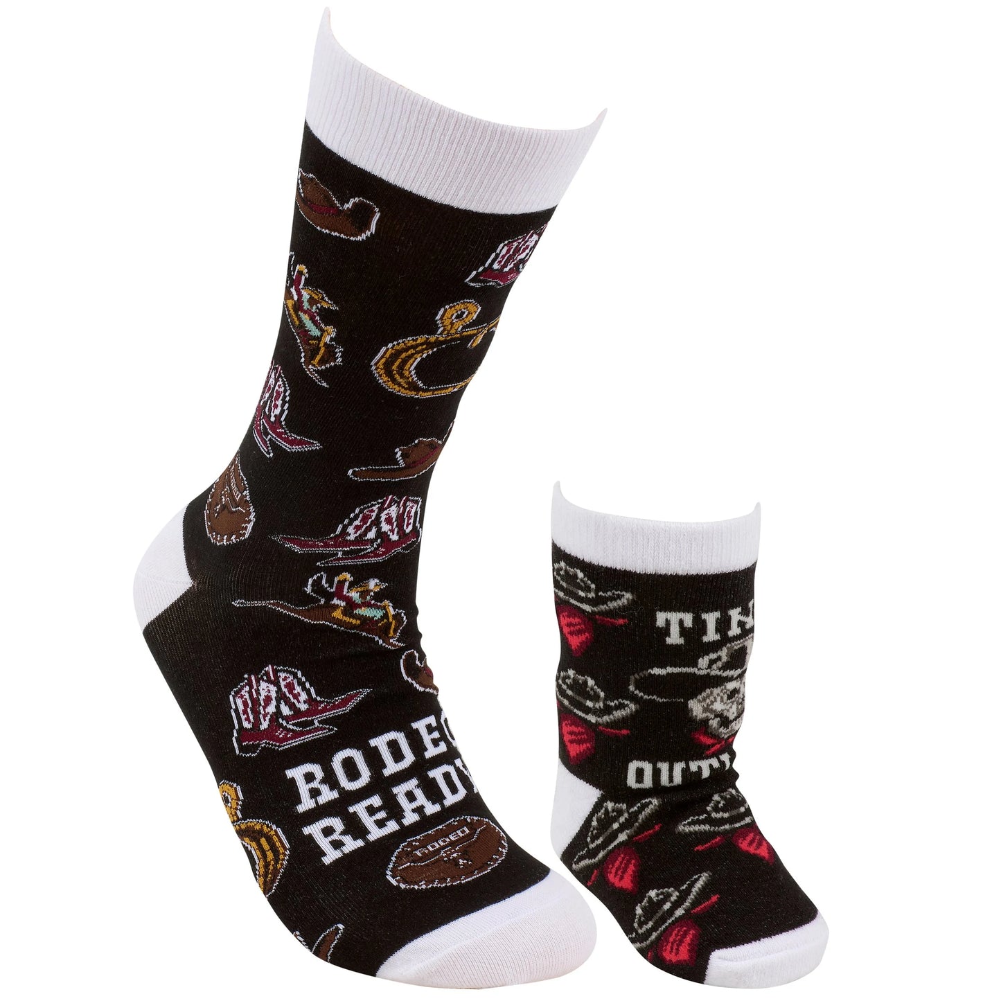 Rodeo Ready/Tiny Outlaw Baby & Me Sock Set
